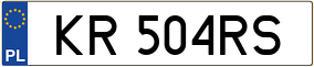 Trailer License Plate